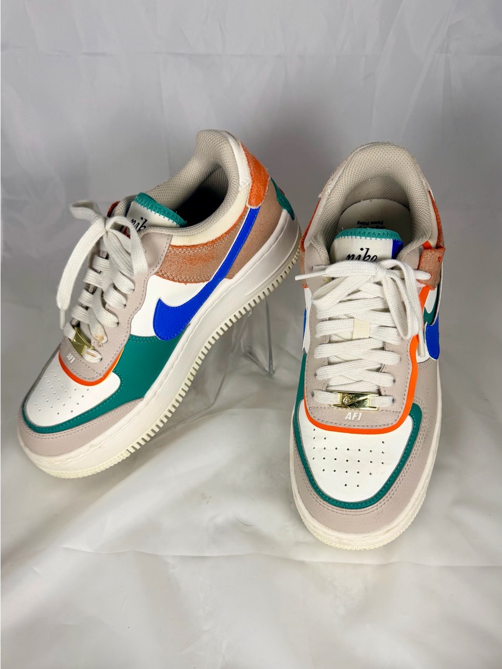 Nike Air Force 1 Shadow ‘Sail Signal Blue Green’ Women’s Sneakers